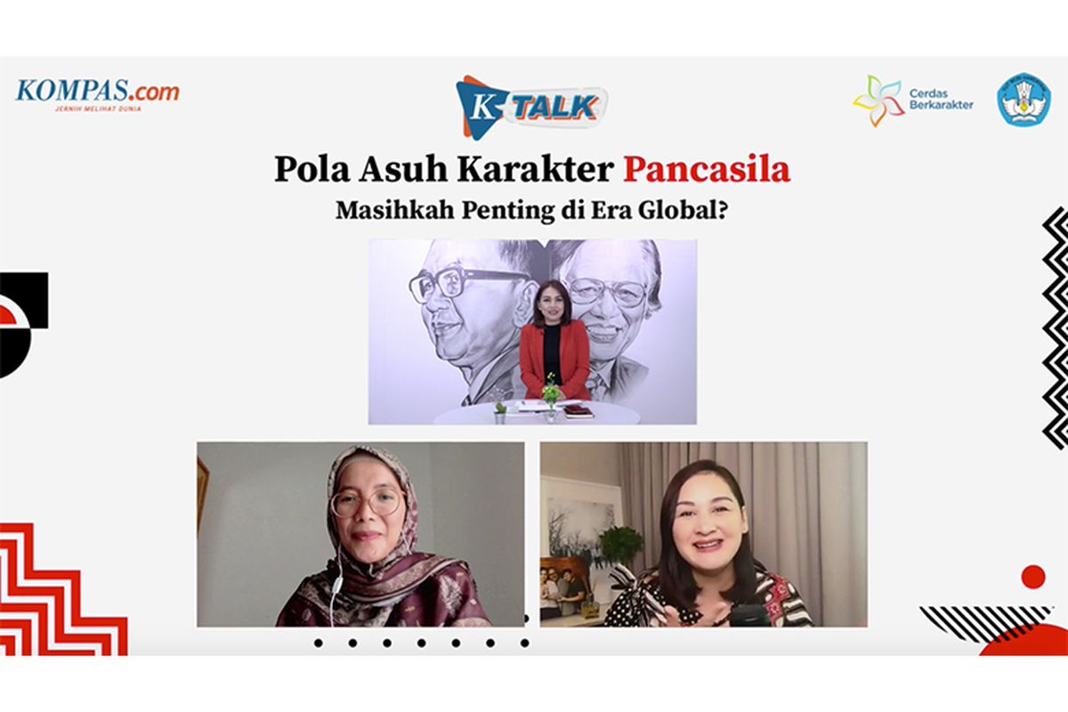 Webinar K-Talk oleh Sri Lestari Yuniarti (Kiri), dan Mona Ratuliu (Kanan) 