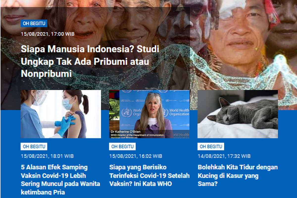 POPULER SAINS] Siapa Manusia Indonesia? | Bolehkah Tidur Sekasur dengan  Kucing? Halaman all - Kompas.com