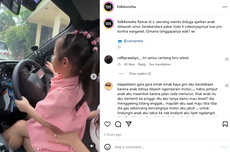 Viral Seorang Wanita Ajarkan Anak di Bawah Umur Nyetir Mobil