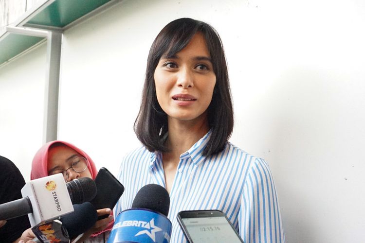Model Renata Kusmanto saat ditemui di Pengadilan Negeri Jakarta Selatan, Kamis (24/5/2018).