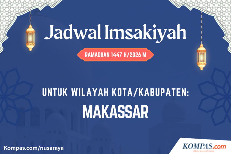 Jadwal Imsakiyah Kota Makassar Hari Ini, Sabtu 21 Februari 2026