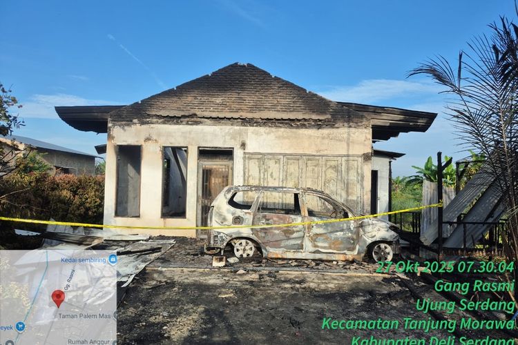 Rumah di Deli Serdang Hangus Terbakar, Mahasiswi Kedokteran Tewas