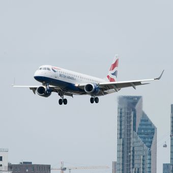 Ilustrasi pesawat British Airways.