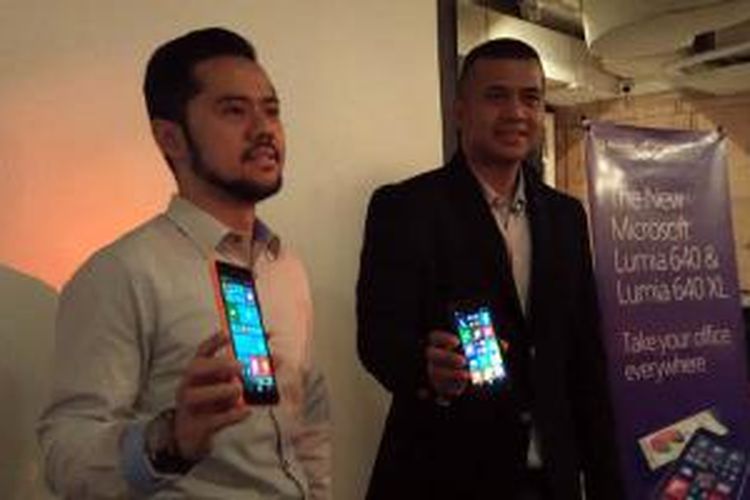 Peluncuran duet Lumia 640 LTE dan 640 dual SIM, Senin (4/5/2015) di restoran Mamacita, Senayan City, Jakarta.