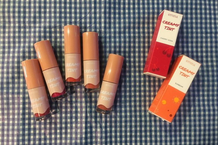 Lima warna Emina Creamy Tint.