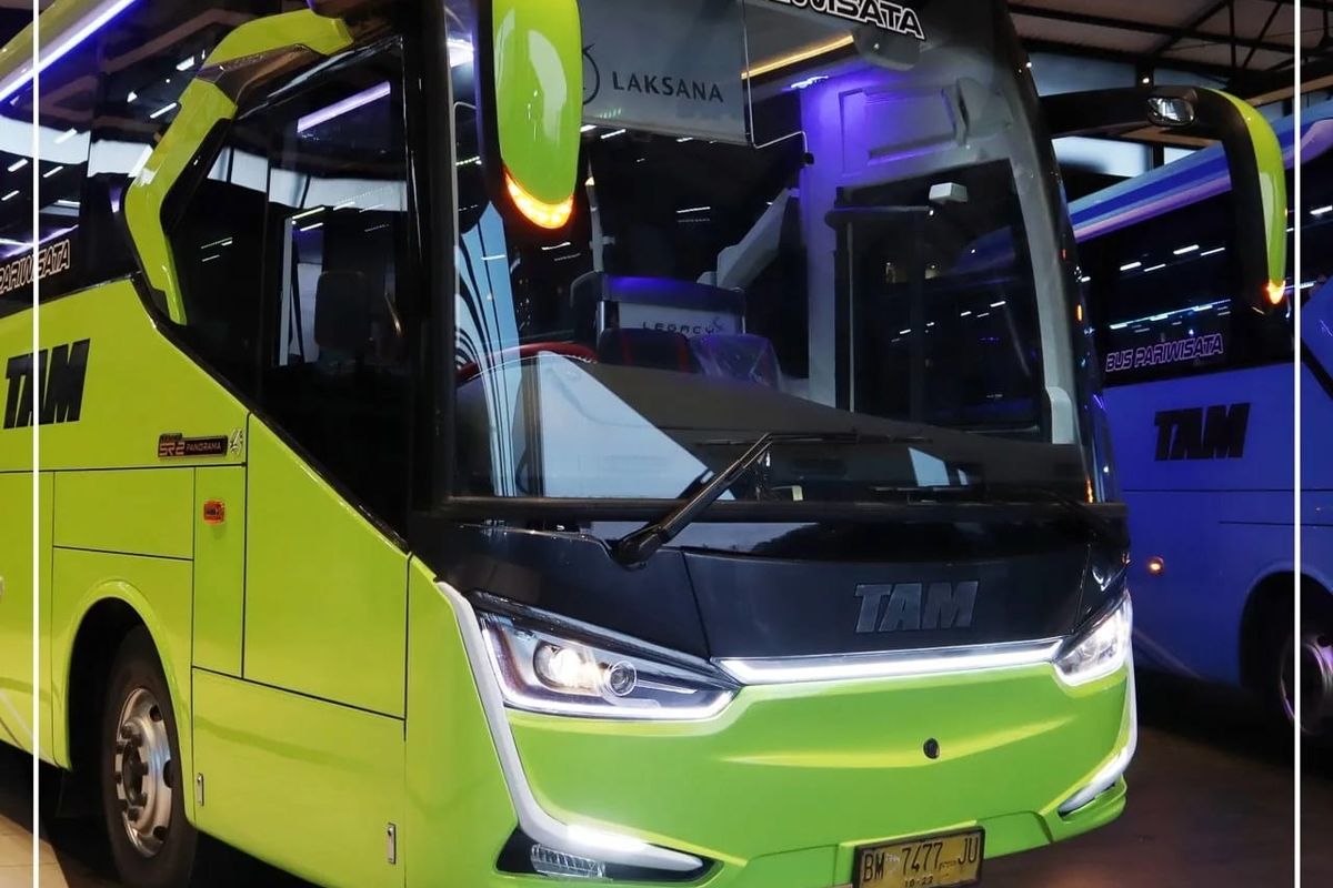 Bus pariwisata baru PO TAM 