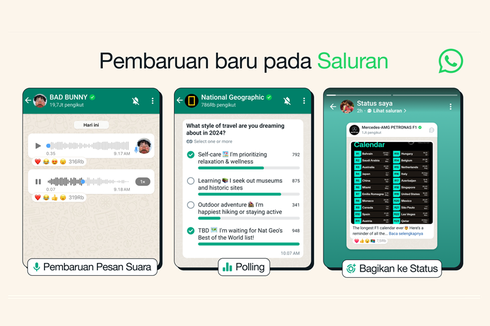 WhatsApp Channel Dapat Fitur Polling dan Voice Note