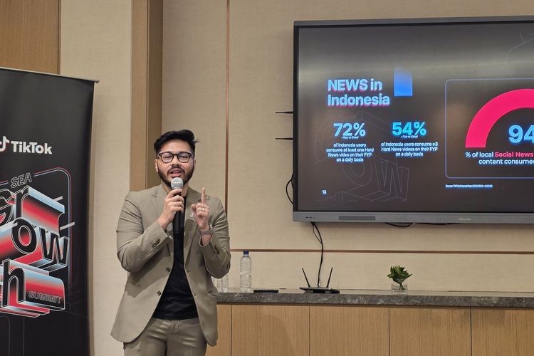 Sebanyak 72 persen pengguna TikTok di Indonesia setidaknya menonton satu video berita di FYP mereka, terutama konten lokal.