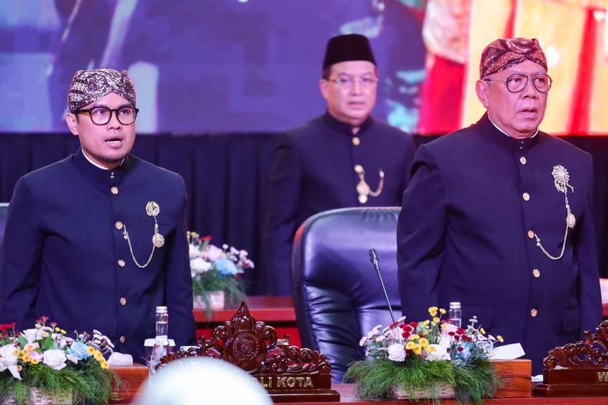 Rapat paripurna istimewa Pemkot Tangsel di Gedung Dewan Perwakilan Rakyat Daerah (DPRD) Kota Tangsel, Rabu (26/11/2025) dalam rangka HUT ke-17 Kota Tangsel.