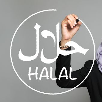 Ilustrasi logo halal.