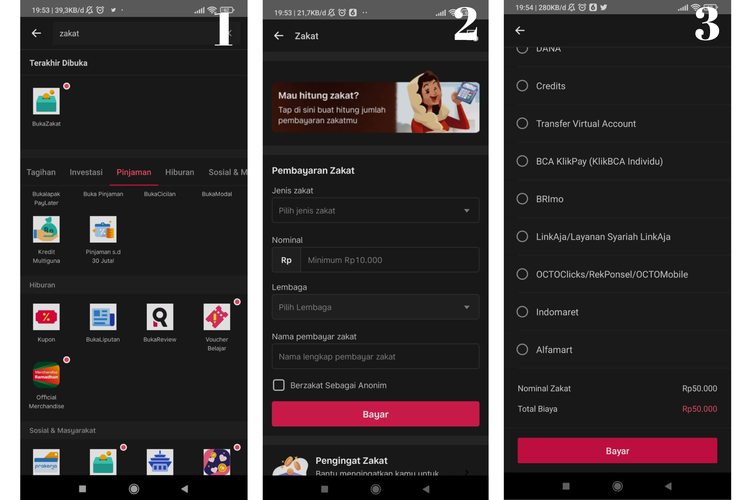 cara membayar zakat di bukalapak 