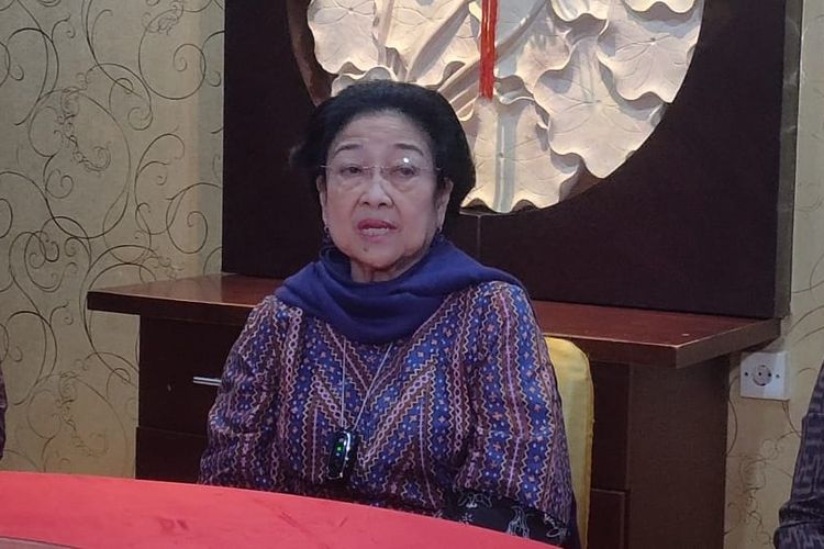 Presiden Kelima RI sekaligus Ketum PDI-P Megawati Soekarnoputri ditemui di Badung, Bali, Jumat (5/5/2023).