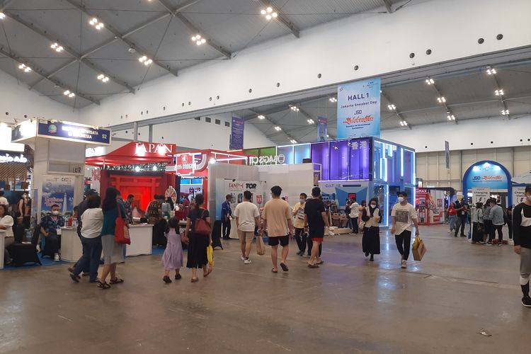Suasana Astindo Travel Fair 2023 di ICE, BSD, Tangerang Selatan, Kamis (23/2/2023)