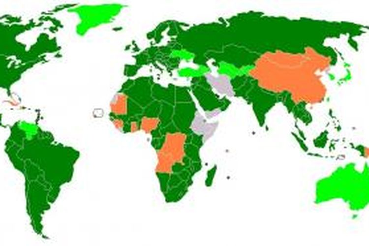 Ilustrasi negara-negara anggota WTO