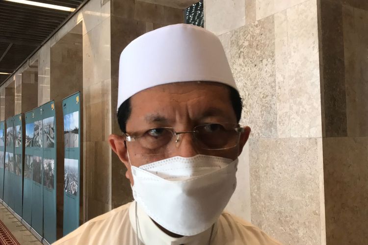 Imam Besar Masjid Istiqlal Nasaruddin Umar, ditemui di Masjid Istiqlal, Jakarta, Minggu (1/5/2022).