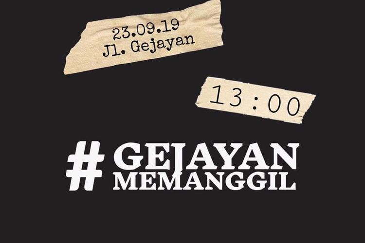 Poster aksi #GejayanMemanggil