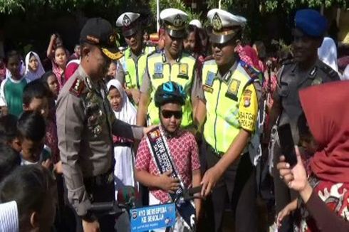Video Menangis saat Ditilang Viral, Bocah SD Jadi Duta Sepeda