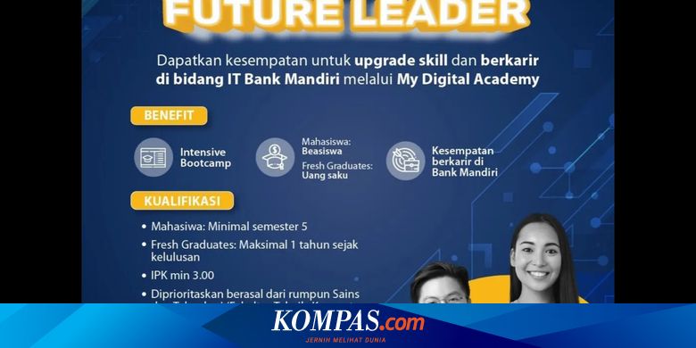 Bank Mandiri Buka Pelatihan Digital Mahasiswa, Ada Beasiswa Rp 20 Juta