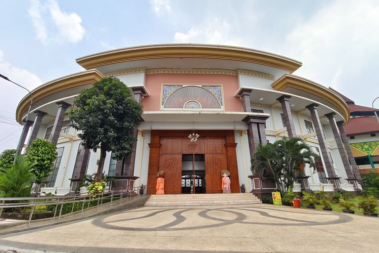 Museum Betawi, Setu Babakan, lokasi masuk menuju Amphitheater Perkampungan Budaya Betawi, Jakarta Selatan, Jumat (29/12/2023). 