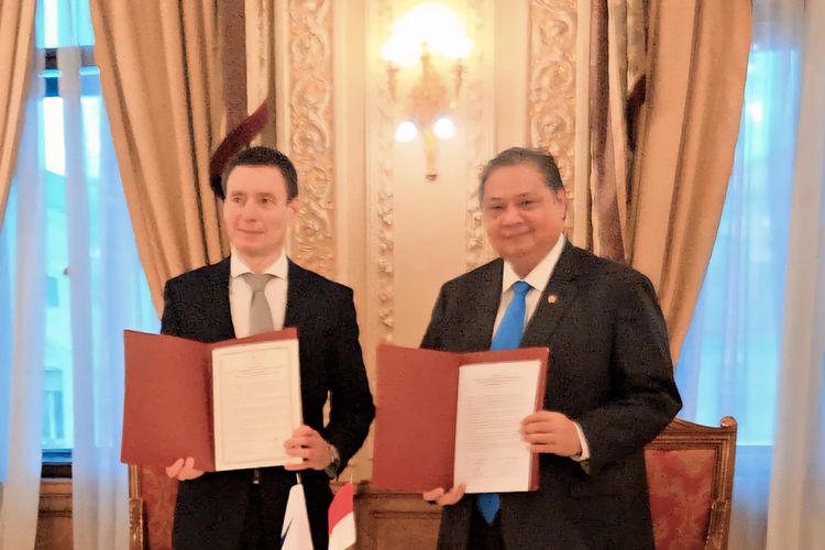 Menko Perekonomian Airlangga Hartarto mewakili Indonesia dalam penyelesaian perundingan Indonesia-Eurasian Economic Union Free Trade Agreement (I?EAEU FTA) di forum SPIEF 2025.