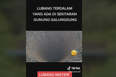 Viral, Video Lubang Misterius di Gunung Galunggung, Apa Itu? 