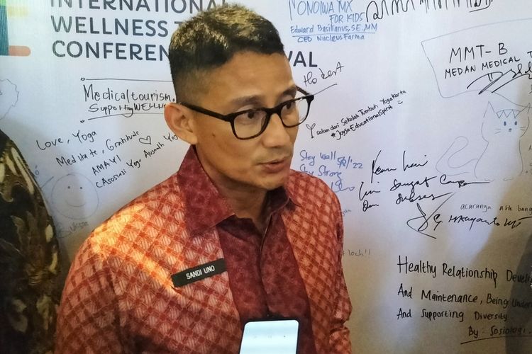 Menteri Pariwisata dan Ekonomi Kreatif (Menparekraf) Sandiaga Uno