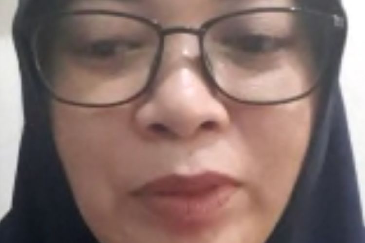 Dwi Siti Romdhoni (38), penyintas teror bom Thamrin, saat dihubungi kompas.com melalui sambungan video, Jumat (15/1/2021).