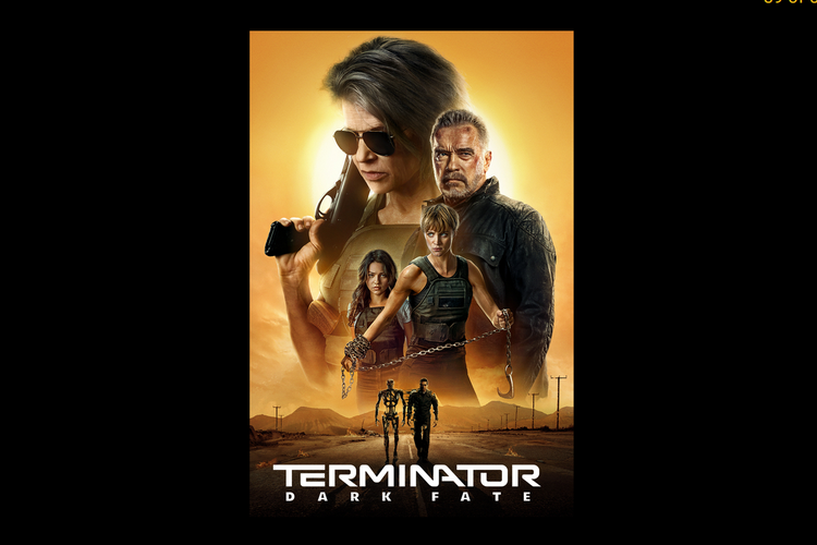 Poster film Terminator: Dark Fate (2019) yang akan tayang di platform streaming Hulu, 9 Oktober 2020.