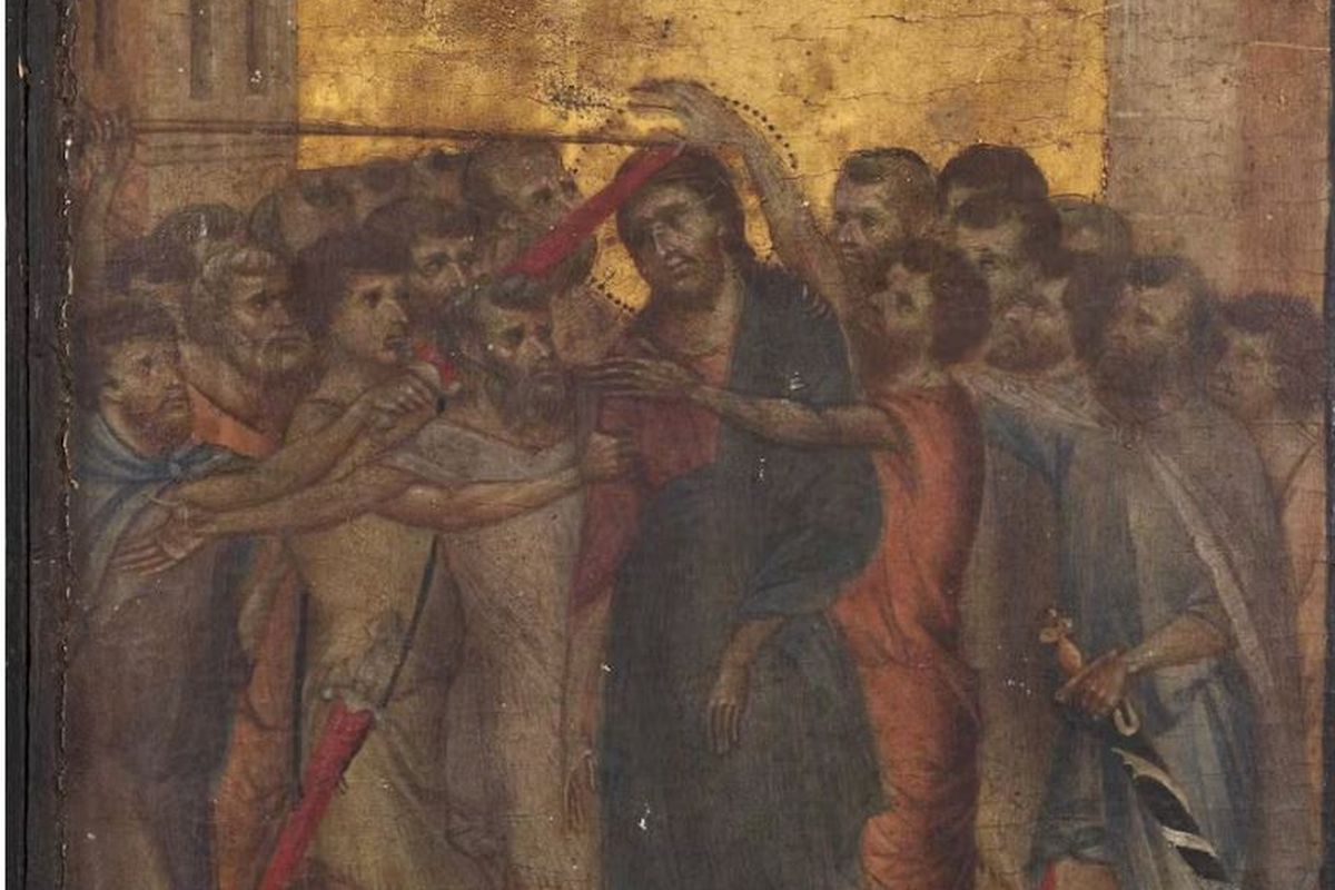 Lukisan Christ Mocked karya Cimabue 