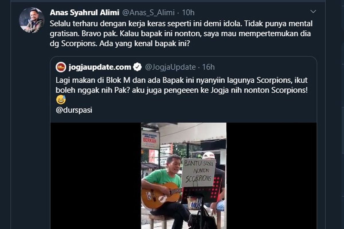 Ngamen demi nonton Scorpions