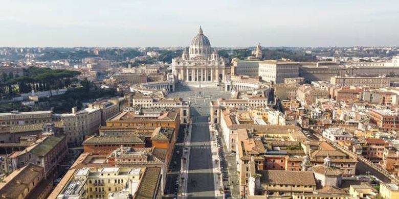 Ilustrasi Vatican City, negara terkecil di dunia.