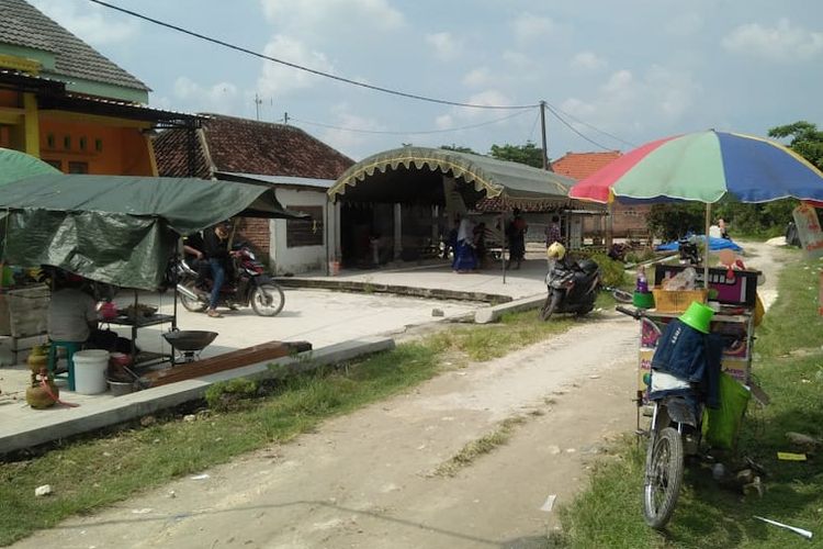 Lokasi sekitar rumah orangtua Suyanto yang jadi sasaran pedagang.