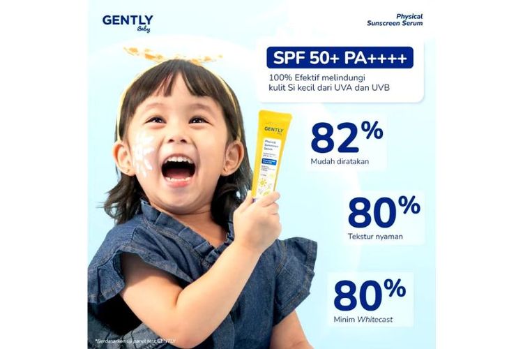 GENTLY Baby Physical Sunscreen Serum Multiprotection SPF50 PA++++.