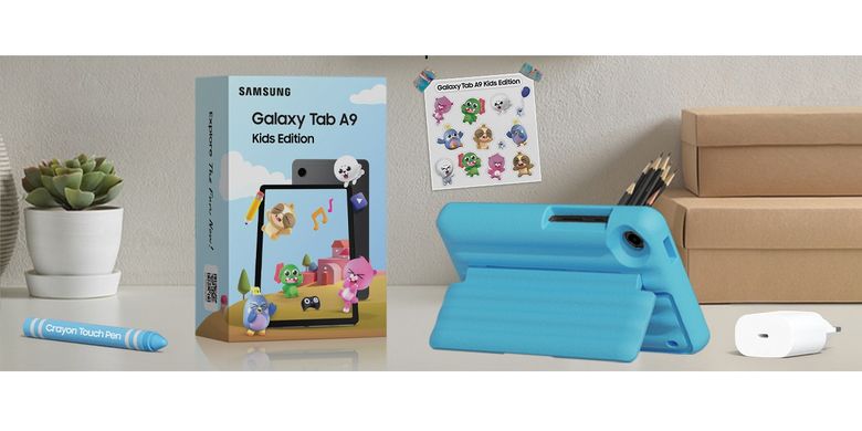 Samsung Galaxy Tab A9 Kids Edition muncul di situs Samsung Indonesia.