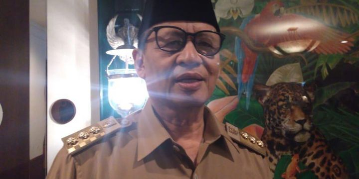 Gubernur Banten Wahidin Halim di Hotel Borobudur, Jakarta Pusat, Senin (2/7/2018).