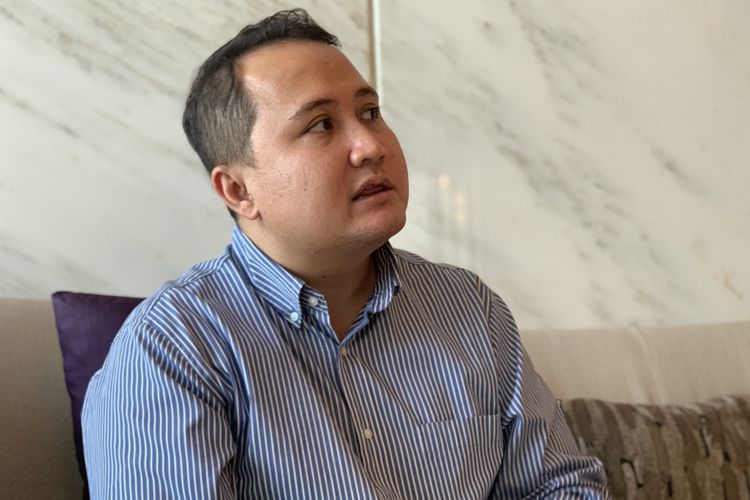 Pengamat restoran sekaligus penulis kuliner, Kevindra Soemantri saat ditemui media di sela acara Marriott International?s Future of Food 2026 di The Westin Jakarta, Selasa (14/10/2025).