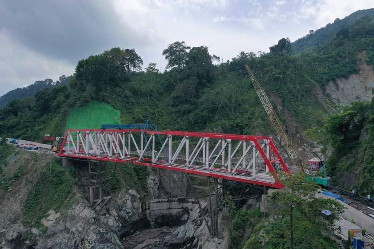 Jembatan Gladak Perak di Lumajang masih dalam proses, ditarget selesai Maret 2023