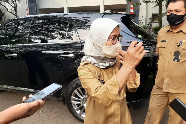 Bupati Lebak Iti Octavia Jayabaya saat ditemui di kantornya di Rangkasbitung, Kabupaten Lebak, Banten Selasa (7/7/2020)