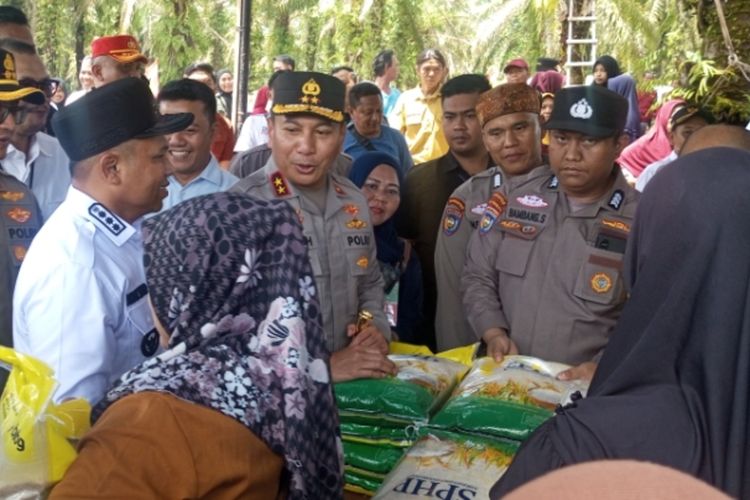 Beras Dijual Rp 62.000, Emak-emak di Bengkalis Langsung Serbu Pasar Murah