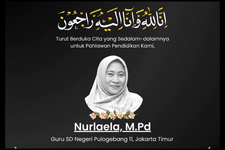 Sosok Nurlaela Guru SD Korban KRL, Baru Lulus S2 UNJ 3 Bulan Lalu