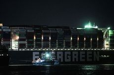6 Hari Terusan Suez Ditutup, Kapal Ever Given Akhirnya Bisa Gerak