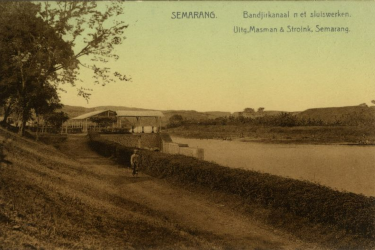 Kanal banjir di Semarang tahun 1908