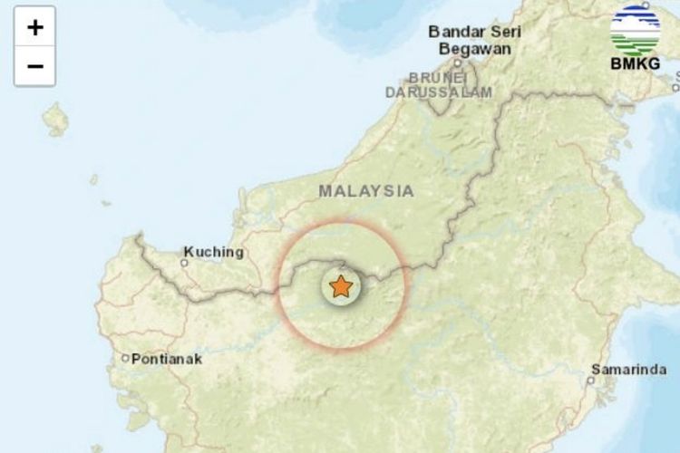 Gempa tektonik parameter Magnitudo 4.3 mengguncang wilayah Kabupaten Kapuas Hulu, Kalimantan Barat (Kalbar), Senin (25/3/2024) pukul 18.54 WIB. 