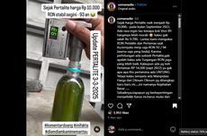 Viral, Video Warganet Cek Nilai Oktan Pertalite Hasilnya RON 93