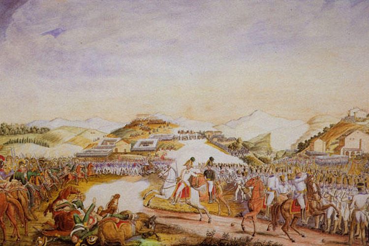 Ilustrasi pertempuran Tolentino yang terjadi tanggal 2-3 Mei 1815.