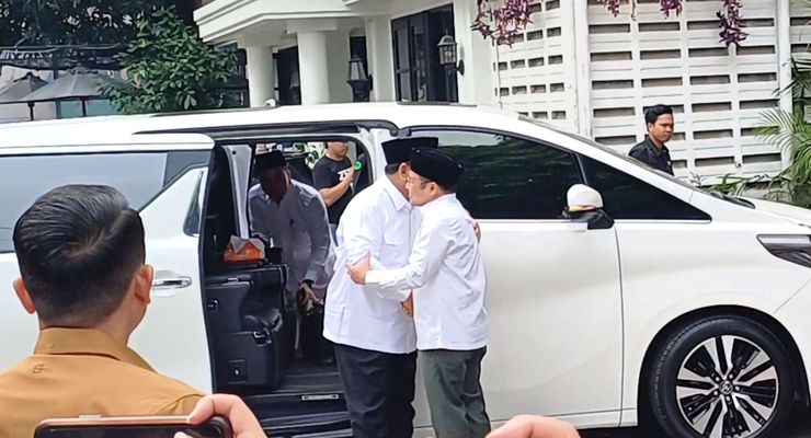 Prabowo Tiba di DPP PKB, Disambut Cak Imin dengan Karpet Merah