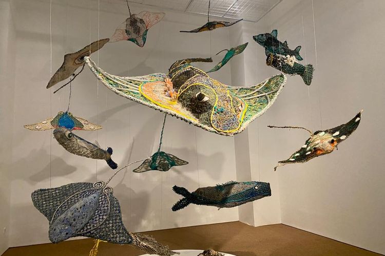 Museum MACAN di Jakarta Barat menggelar open house pada 20 Mei-4 Juni 2023, yang menampilkan karya seni bertajuk Ghost Nets: Awakening the Drifting Giants, ciptaan penduduk Selat Torres.