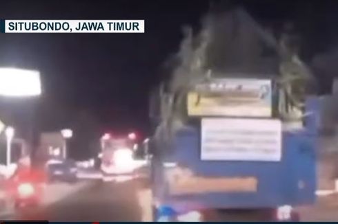 Viral, Video Truk Ugal-ugalan di Jalanan Situbondo, Nyaris Tabrak Mobil