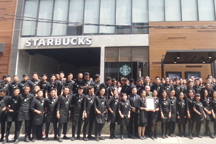 A Starbucks outlet in Indonesia