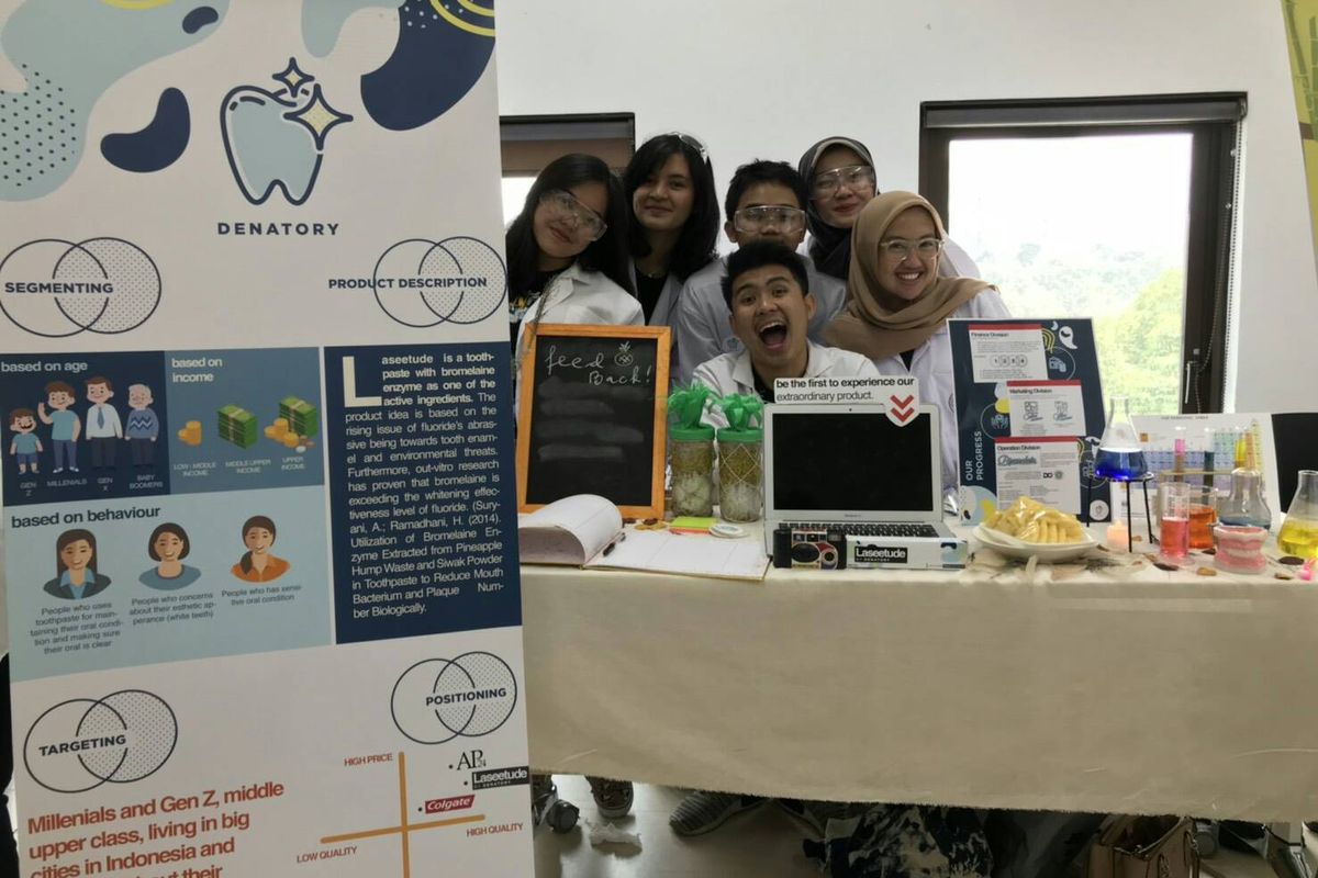 Salah satu rintisan usaha yang ditampilkan dalam pameran mata kuliah Integrated Business Experience, SBM-ITB. 